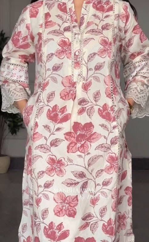 Premium 100% Cotton All-Over Embroidery Three-Piece Set