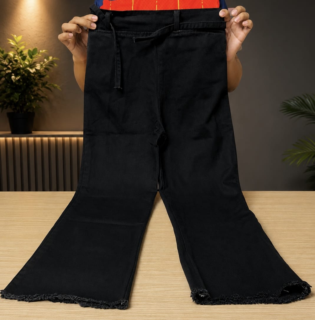 Ladies China Denim Baggy Cargo/Jeans Pant