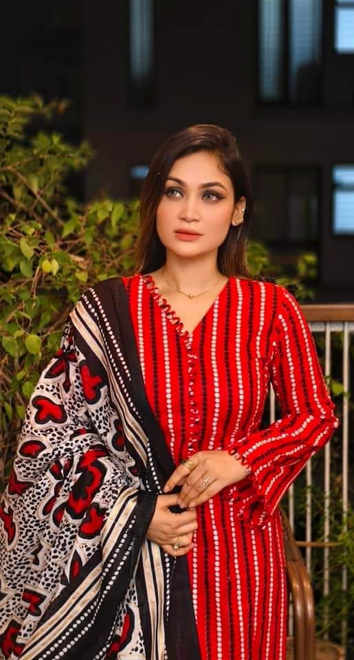 Women's Premium Printed Linen Three Piece Collection